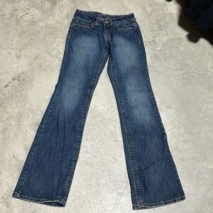 us polo assn‎ jeans size 3/4 university low rise boot cut dark denim / Box 2-60